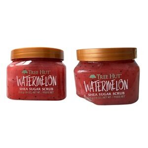 Tree Hut - Watermelon Shea Sugar Scrub (18 oz x2) - Exfoliating Body
